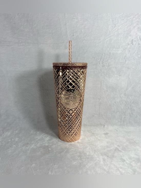 Starbucks Other - Starbucks 2023 Winter Holiday Jeweled 24oz Tumbler Cold Cup Rose Gold NWT